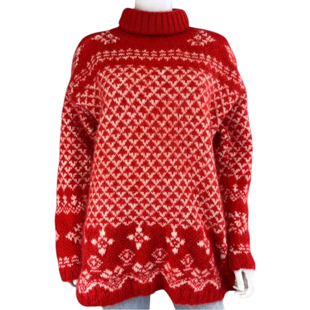 JONES NEW YORK Red Turtleneck Sweater Size L